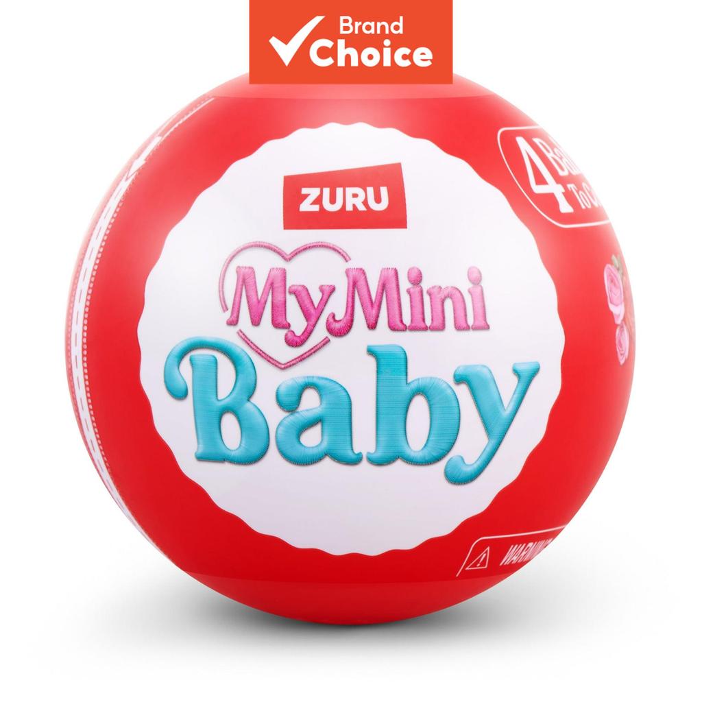 Ovo Surpresa Mini Baby (Vermelho) da ZURU - Caixa Misteriosa / Boneca Gashapon C
