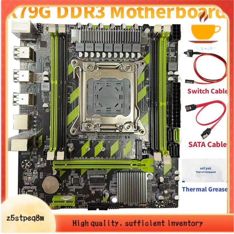 X79G DDR3 Placa-Mãe Para Jogos LGA2011 4XDDR3 RECC Slots M . 2 NVME PCI-E X16 SATA3.0 Servidor X79 De Desktop