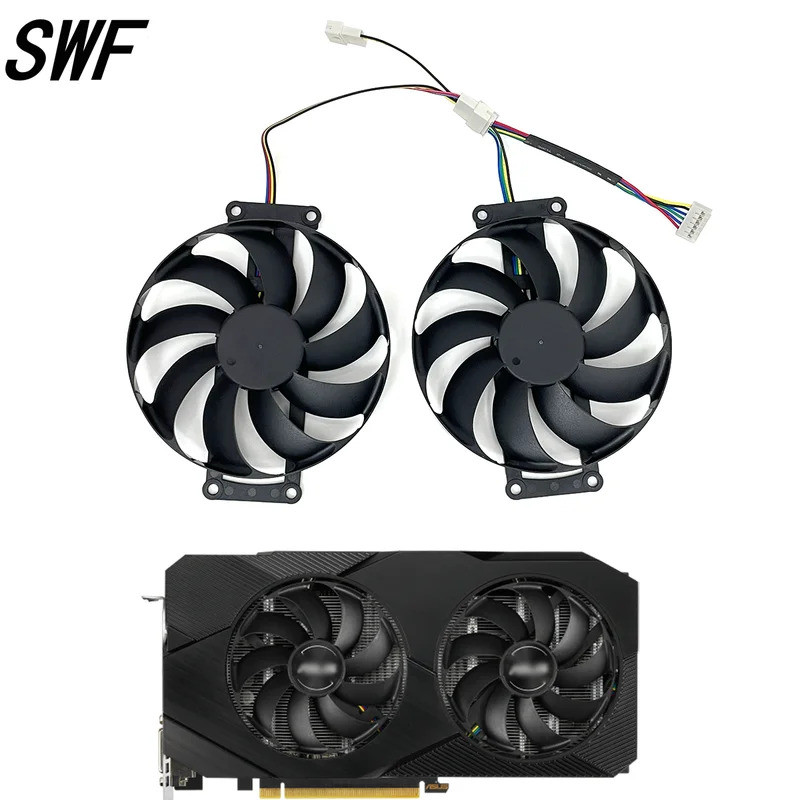 - Novo 90MM FDC10H12S9-C GTX 1660 Super RTX2060 Ventilador De Refrigeração Para ASUS RTX 2060 2070 Duplo MINI OC Placa D