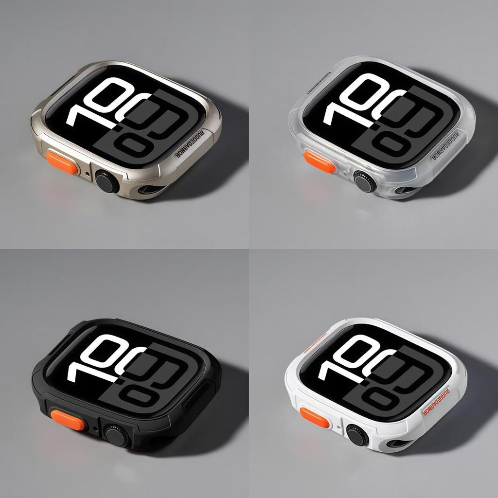 Capa protetora de silicone para Apple Watch Series 11 10 9 8 7 6 SE3 Ultra 49mm 44/45mm 42/46mm