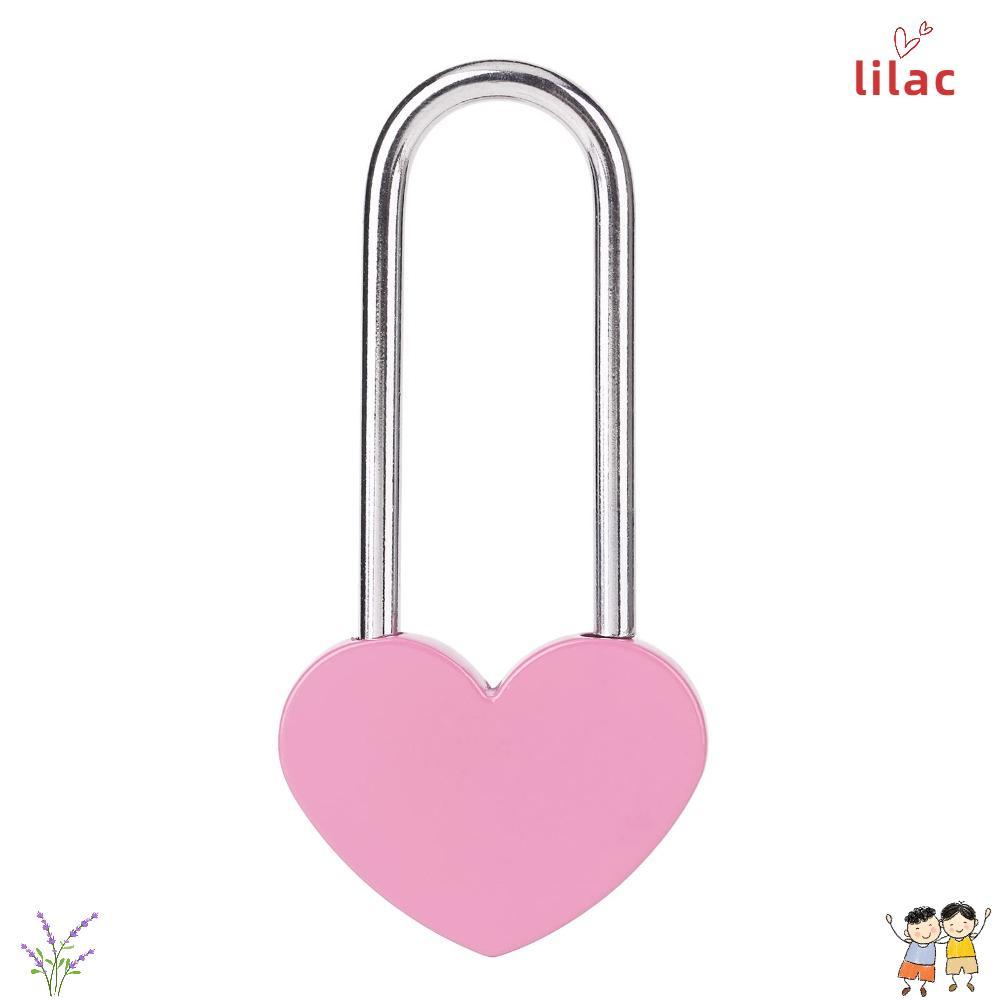 Cadeado De Coração LILAC , Sem Chave , Bloqueio De Amor De 3.5 Polegadas E 50 Mm Desejo Único De Zinco Multicolorido