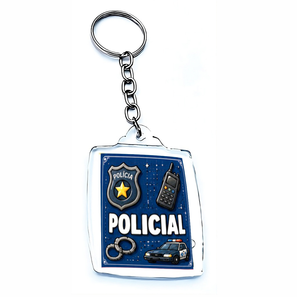 Kit 10 Chaveiros Policial Segurança Pública