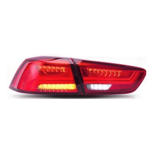 Lanterna Led Mitsubishi Lancer Red 2008 A 2019 Ambos Lados Vermelho