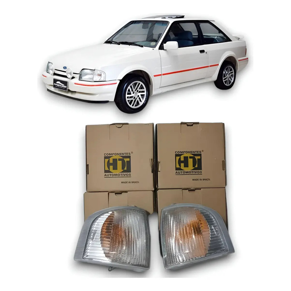 Par Pisca Escort 87/92 Hobby Xr3 Ht Padrão Cibie Cristal Cristal