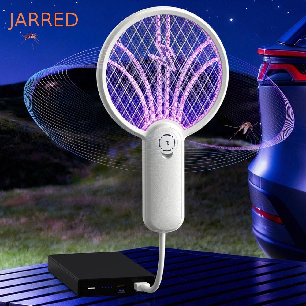 Raquete De Mosquito Elétrica JARRED , Mini Lâmpada Portátil Para Matar Mosquitos , Atraente UV 2 Em 1 Automático Bug Zap