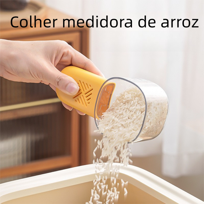 Colher medidora de arroz, colher medidora de leite em pó, colher medidora de farinha, colher medidora de grãos, colher p