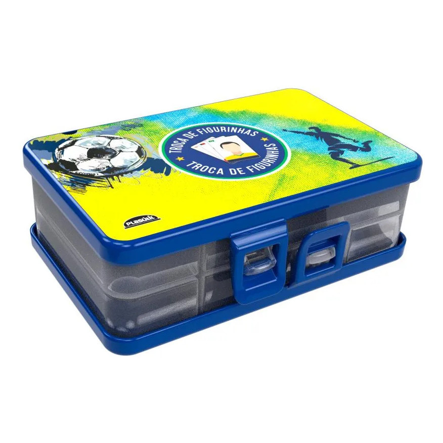 Porta Card Figurinhas Futebol Copa Do Mundo Brasil Duplo Plasútil