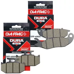 Kit Pastilhas de Freio Crosser 150 Abs 2019-2026 / Lander 250 2016-2026 Diafrag