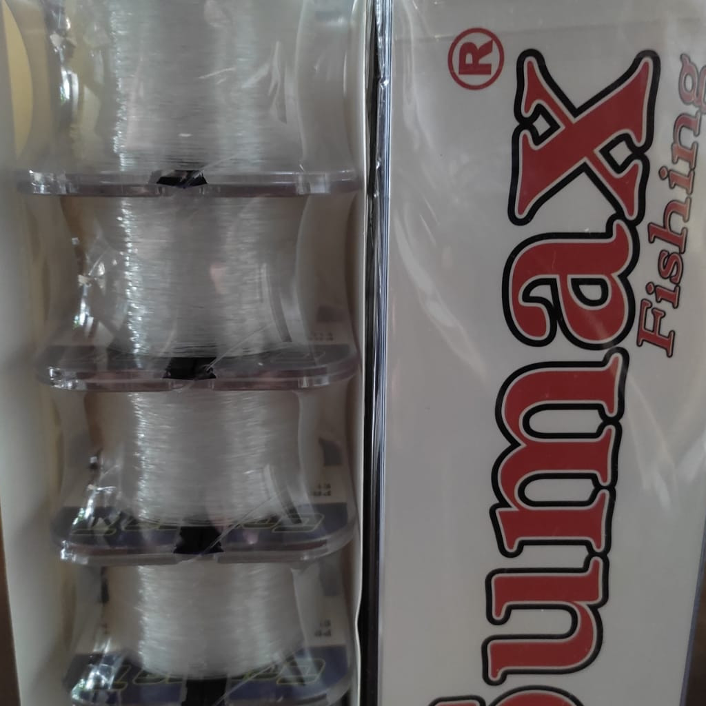 Kit com 3 Tubo com 5 Carretéis de Linha de Pesca Sumax Monofilamento Combat Branca 0,60mm - 16KG 35lb 100m