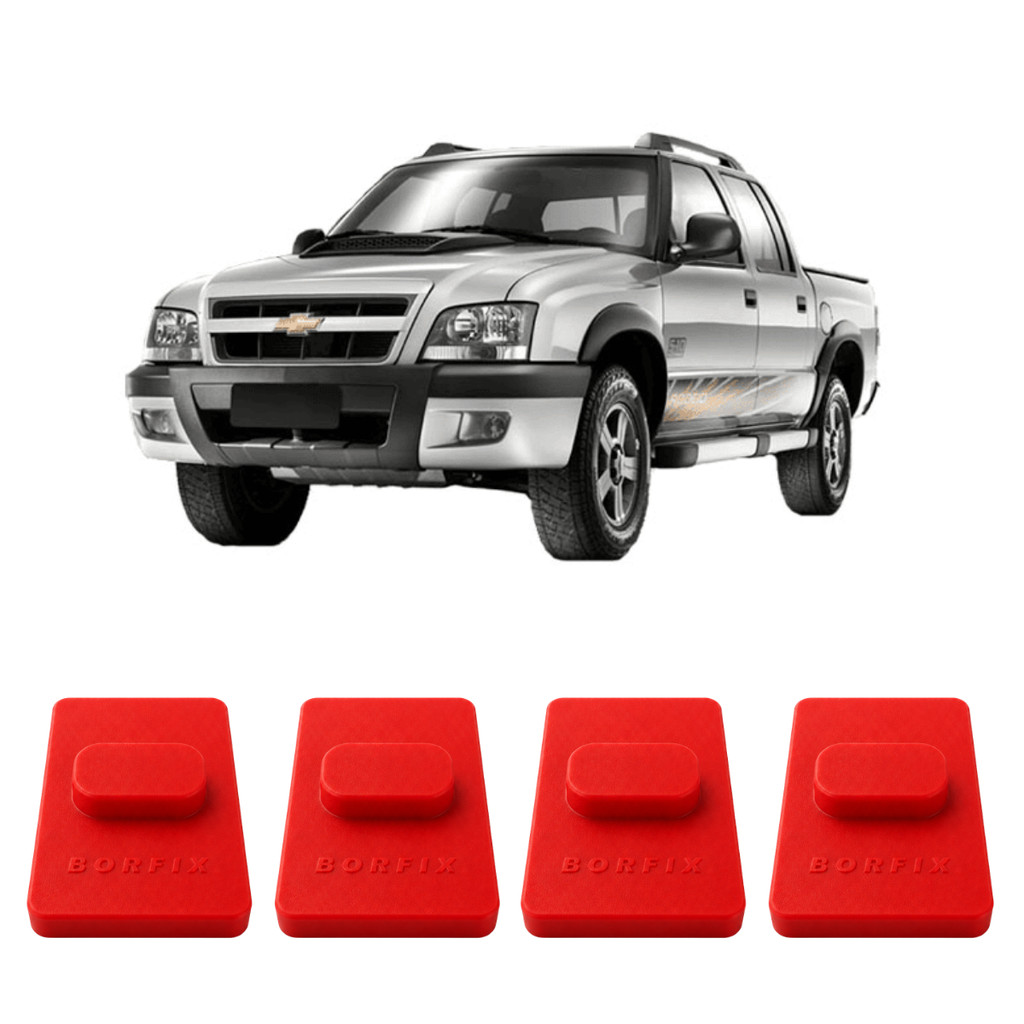 Kit Bucha PU Anti Ruido Mola Traseira S10 2001 A 2011