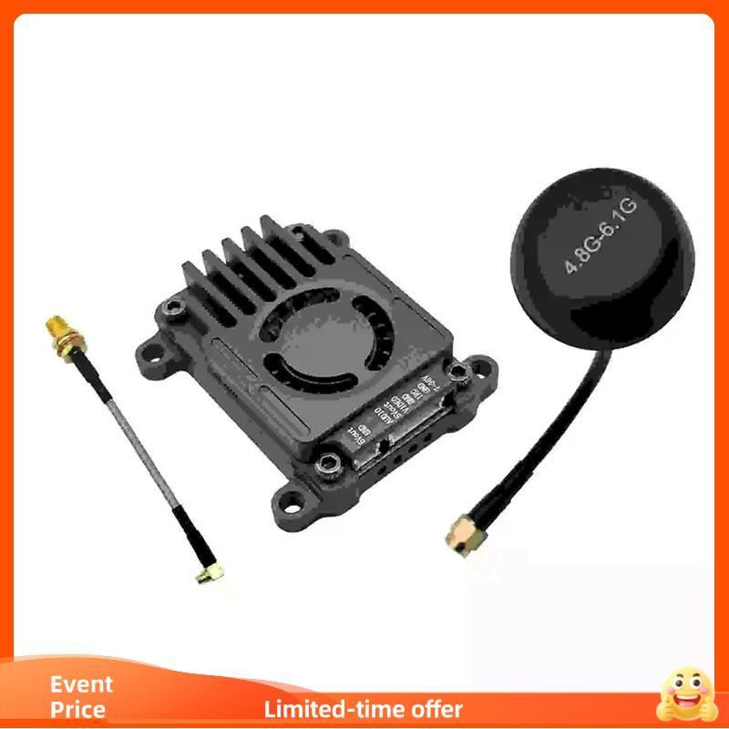 Ponto De Alto Alcance Compatível Com Drone 4.9G 5.8G 6GHz 3W Transmissor De Vídeo De Alta Potência-Suporte De Frequência
