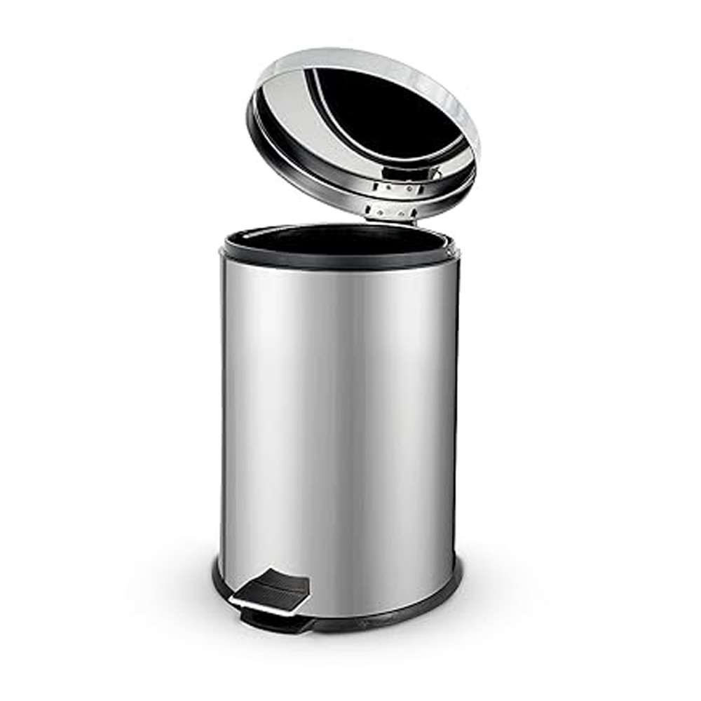 Lixeira Inox com Pedal e Balde 12 Litros SuperPro Bettanin