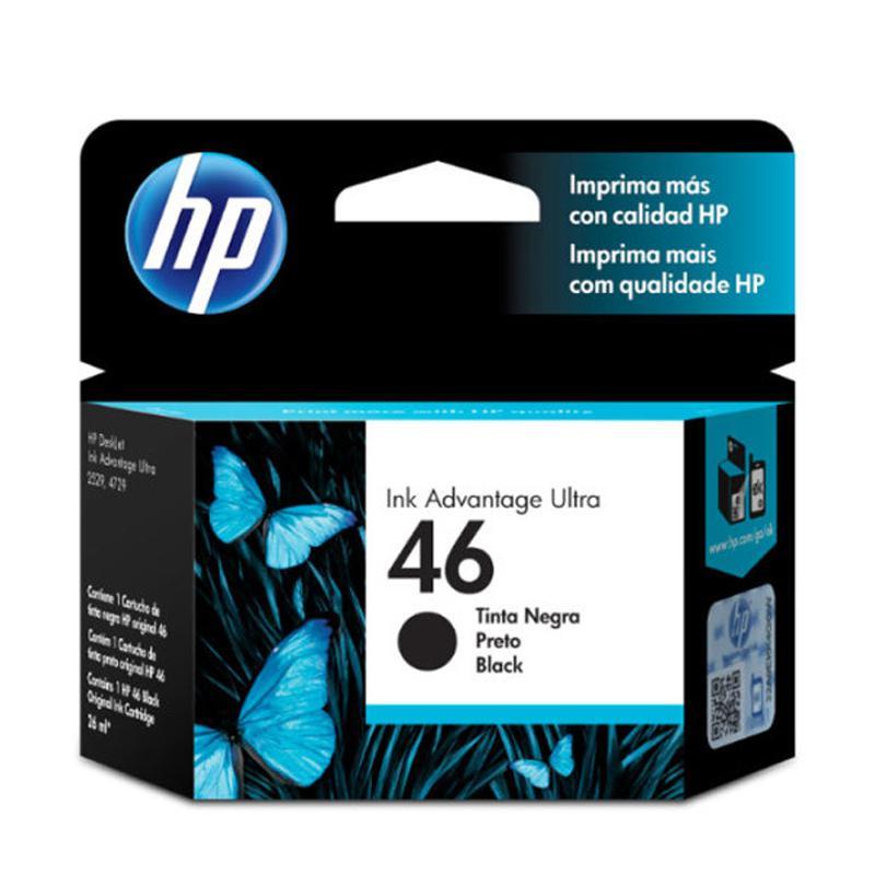 Cartucho HP 46 Original CZ637AL Preto p/ DeskJet 2529, 4729, 5738