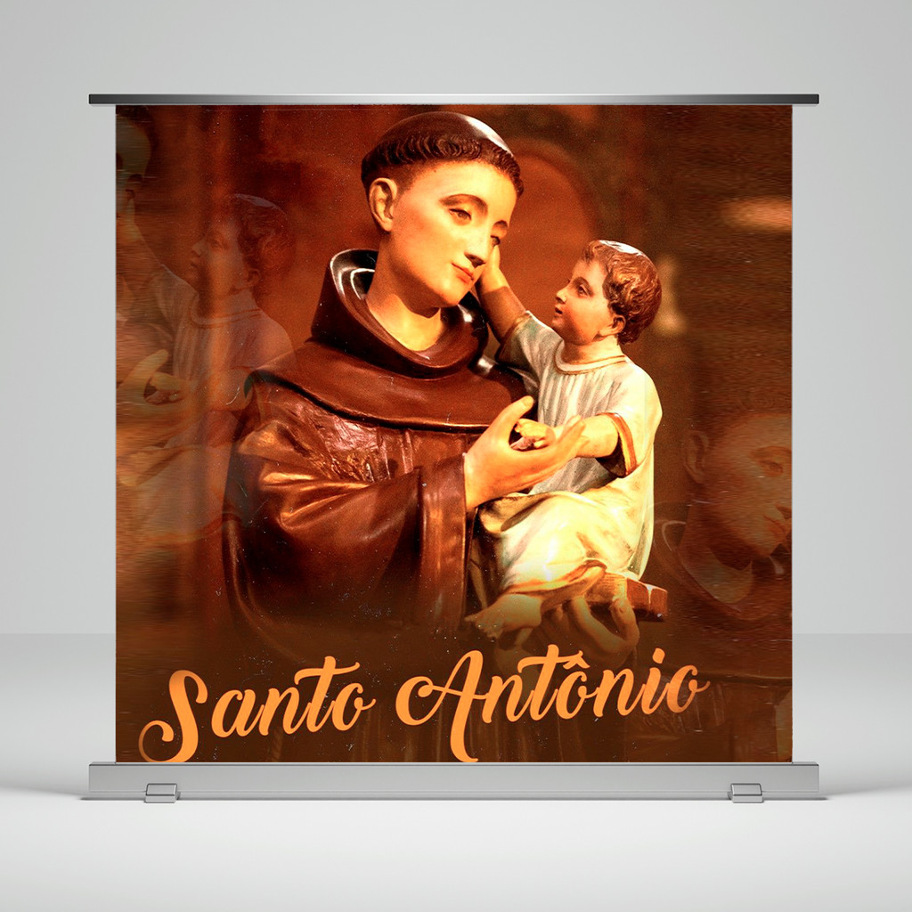 Painel Religioso 145x145cm Santo Antônio MV25459