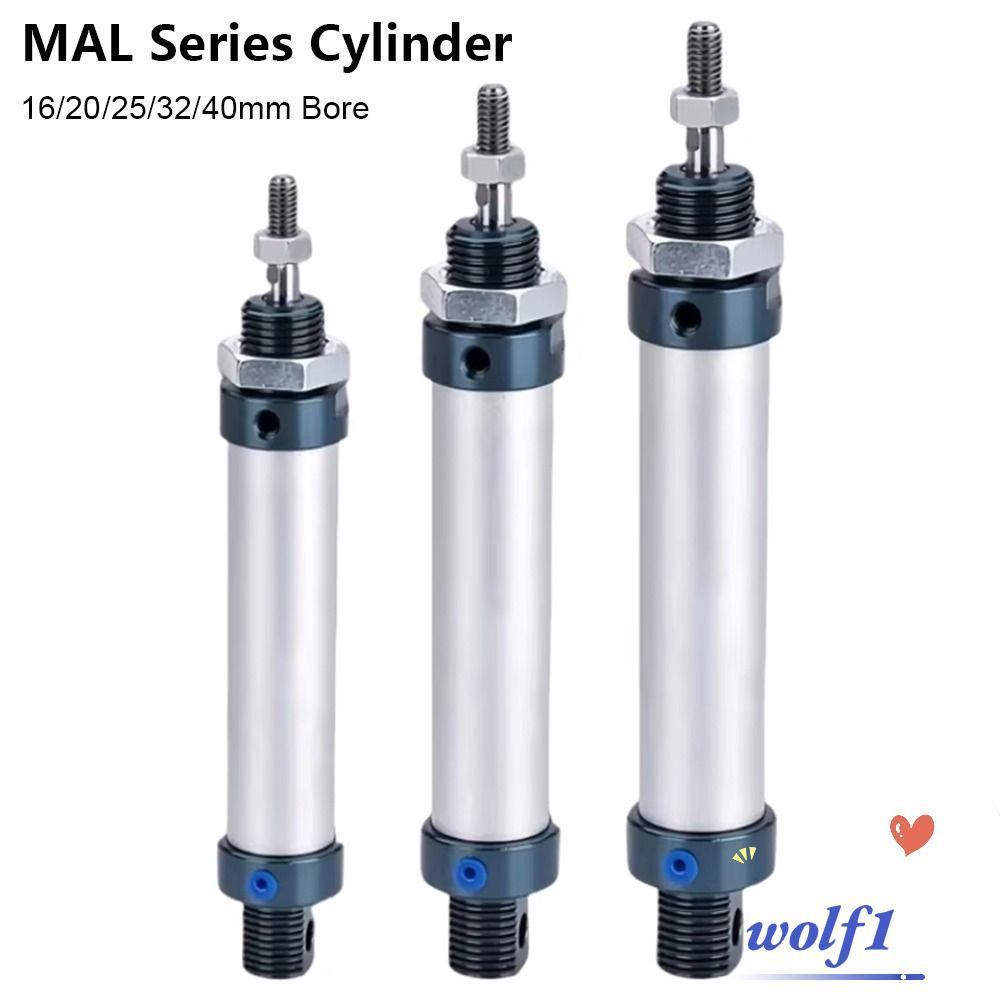 WOLF 1Pcs Cilindro MAL , 16/20/25/32/40mm Furo De 25/50/75/100mm De Ar Pneumático Strok