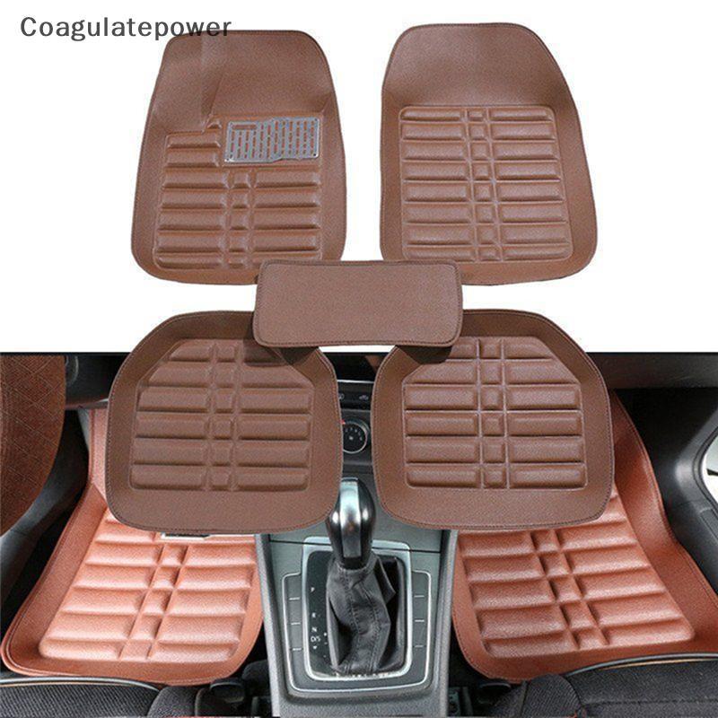 COA 5 Pcs Universal Car Auto Floor Mats FloorLiner Tapete Dianteiro E Traseiro Para Todos Os Climas BR