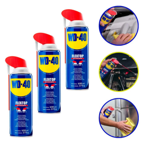 kit 3  Lubrificante desengripante  WD-40   500ml