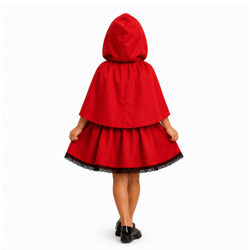 Fantasia Chapeuzinho Vermelho Infantil com Capa — imagem 2 de 2