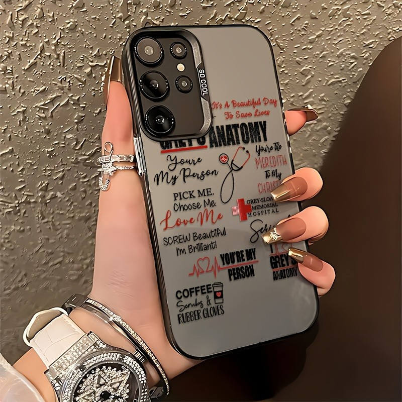 Capa de celular: Capa de celular criativa com design de ECG de enfermagem, adequada para Samsung Galaxy S25 S24 S23 S22.