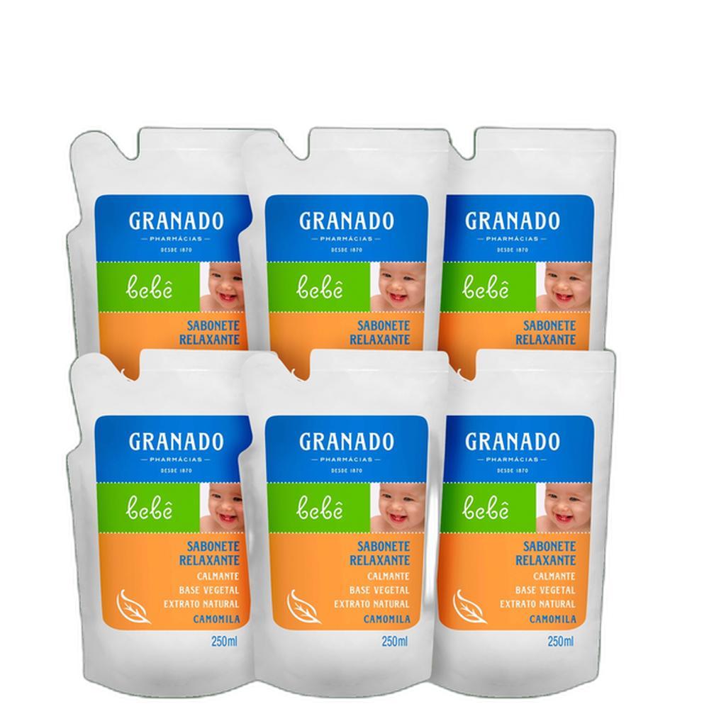 Kit Granado Bebê Glicerina Camomila - Sabonete Líquido Refil (6 Unidades)