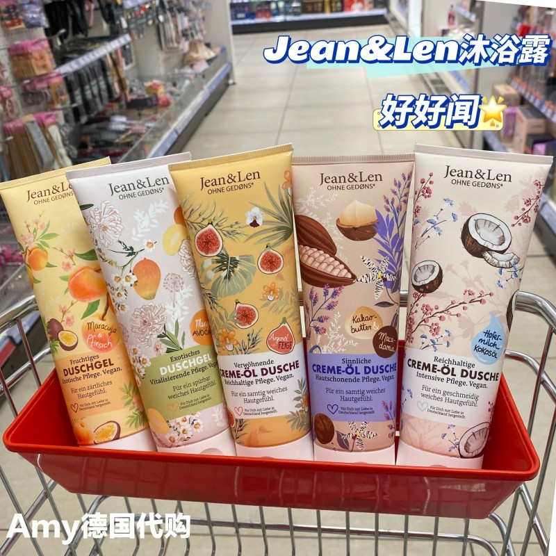 Alemão Jean & Len Good Smell Shower Gel Coco Hidratante Fig Hidratante Manga Hidratante 250ml