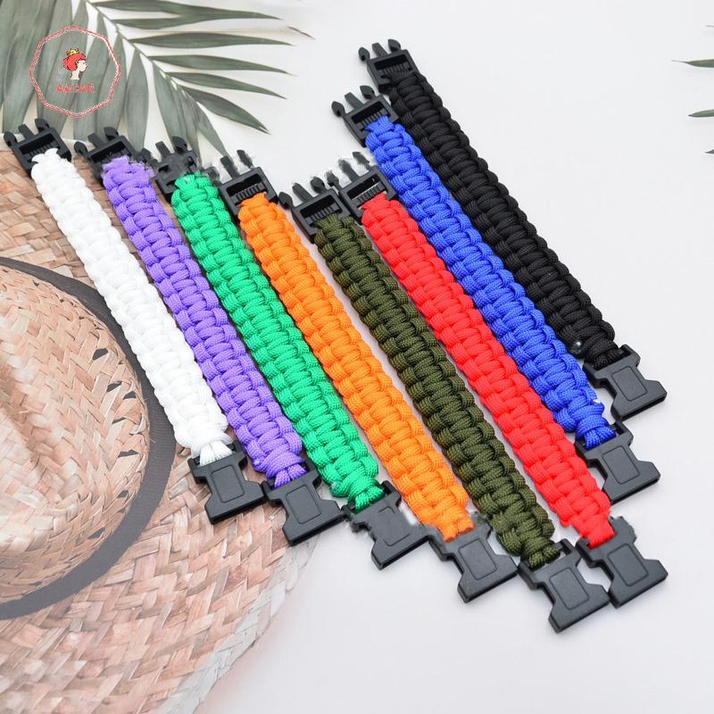 AACAR 23cm Sete Núcleos Paracord Escapar Ao Ar Livre Emergência Trançado Corda Acampamento Sobrevivência Poupança Pulsei