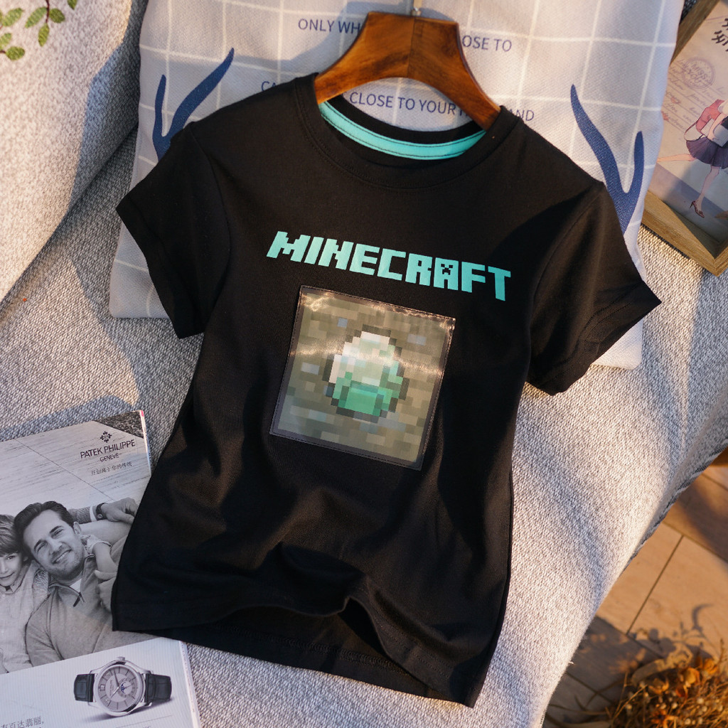 39 Yuan 3 peças meninos crianças em torno do pescoço de manga curta camiseta verão algodão meia manga médio grande camis