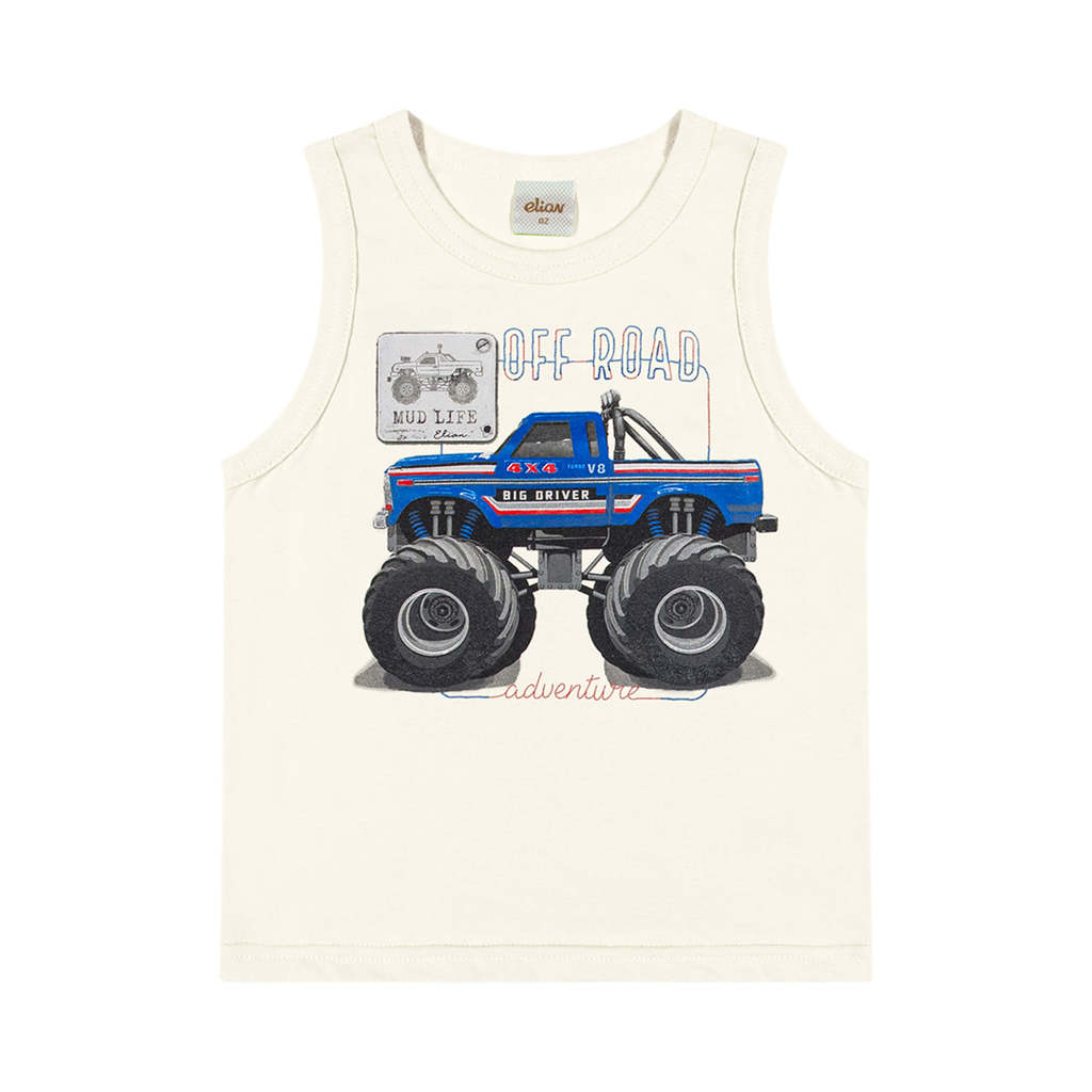 Regata Infantil Menino Monster Truck Elian Bege