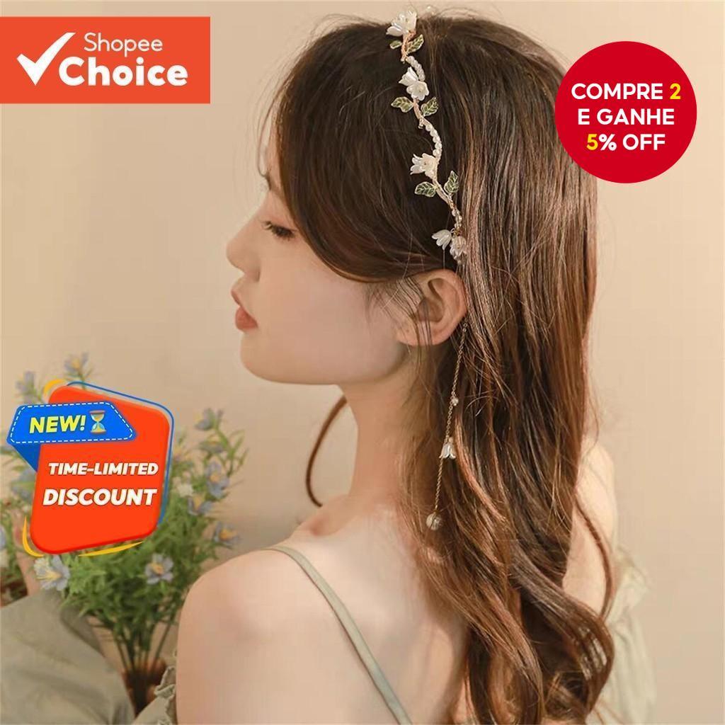 Elegante Tiara De Folha De Pérola Artificial Acessório De Cabelo Perfeito Para Damas De Honra De Casamento