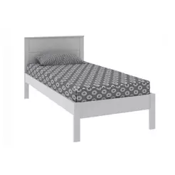 Cama Solteiro CM8004 Branco - Tecno Mobili