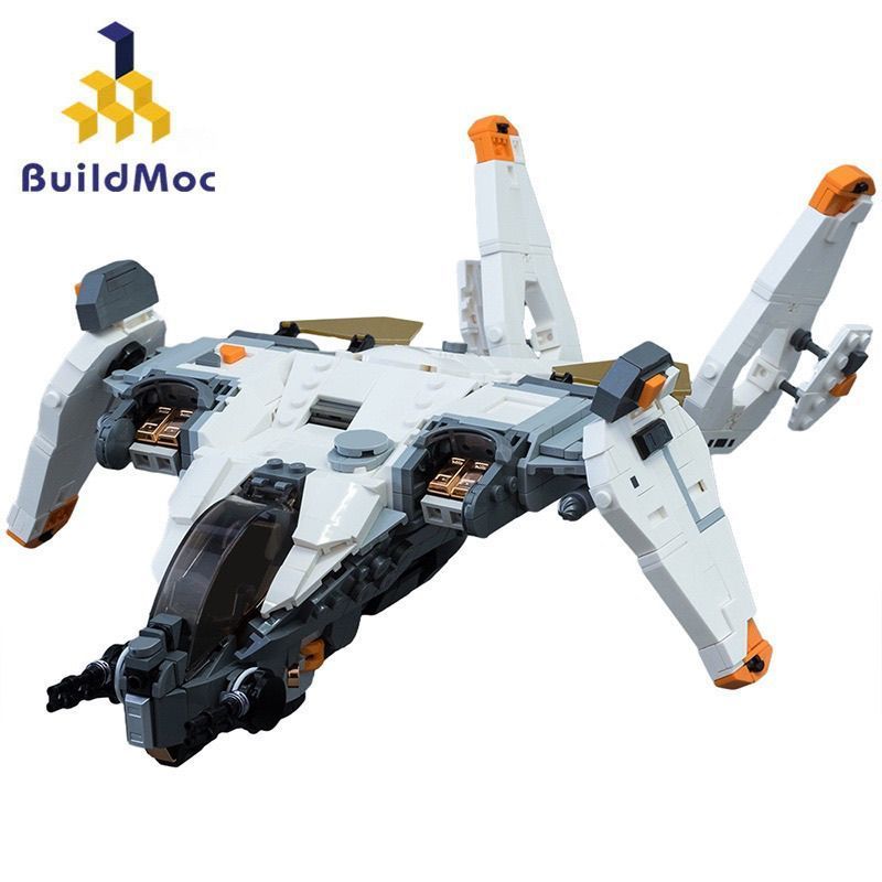 1135 PCS Compatível Lego Blocos de Construção Titan Meteorite Fighter Transporte Aeronave Guerra Robô Nave Espacial Cria