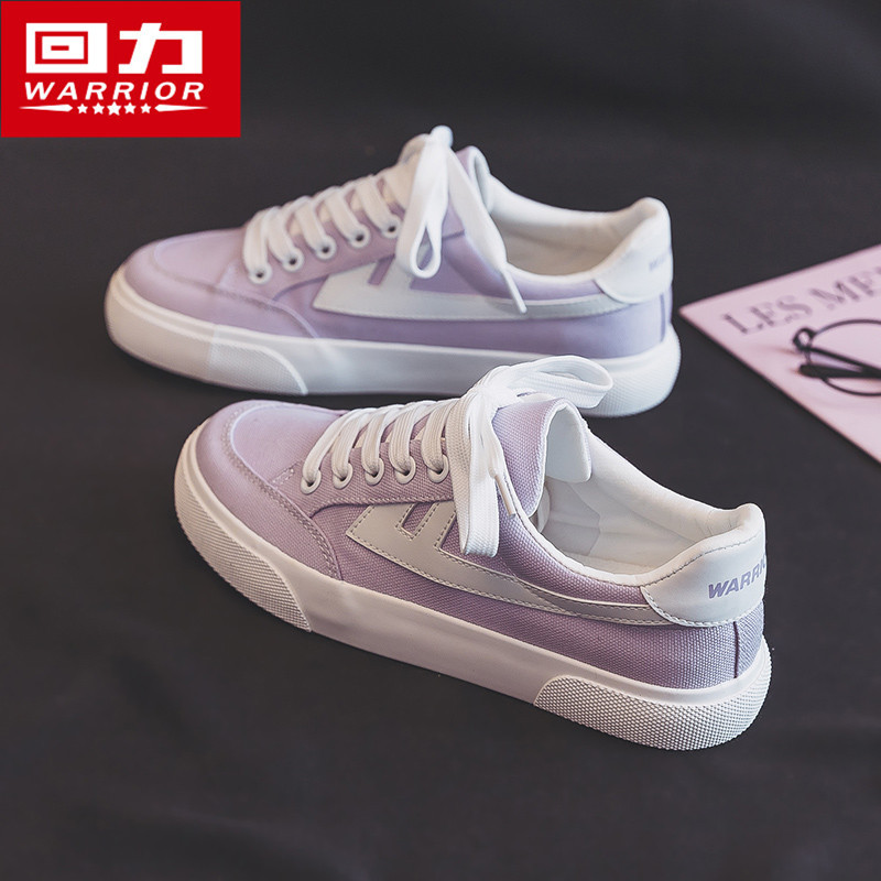 Puxar para trás sapatos femininos roxo sapatos de lona feminino verão fino sapatos casuais 2025 novo estilo respirável A