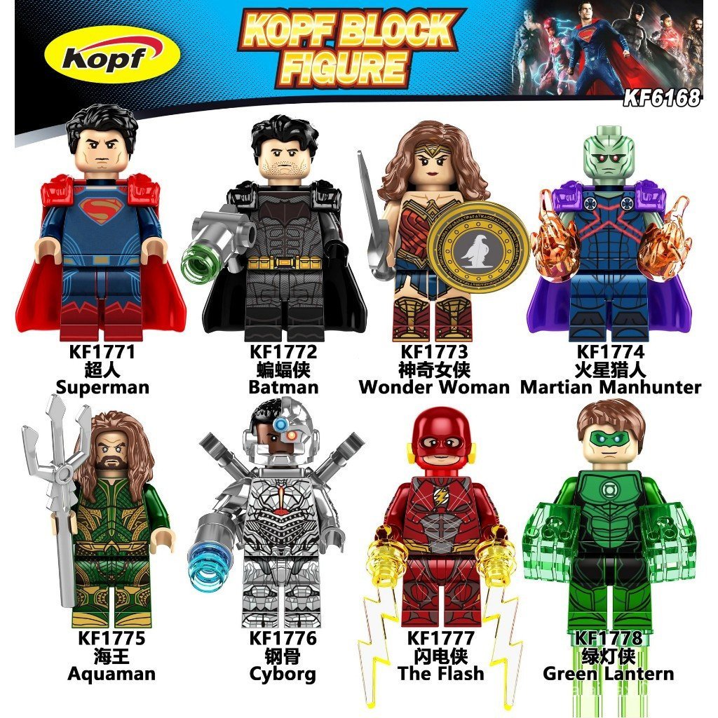 Conjunto de brinquedos Aquaman, Justice Arthur kf6168, figura de super-herói, Flash kf6194, colecionável preto, Batman,