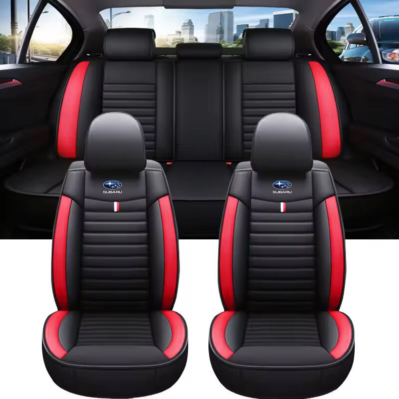 Capa de Assento de Carro em Couro PU 3D para Subaru XV XT Forester Outback Legacy Impreza Crosstrek Impreza Conjunto Com