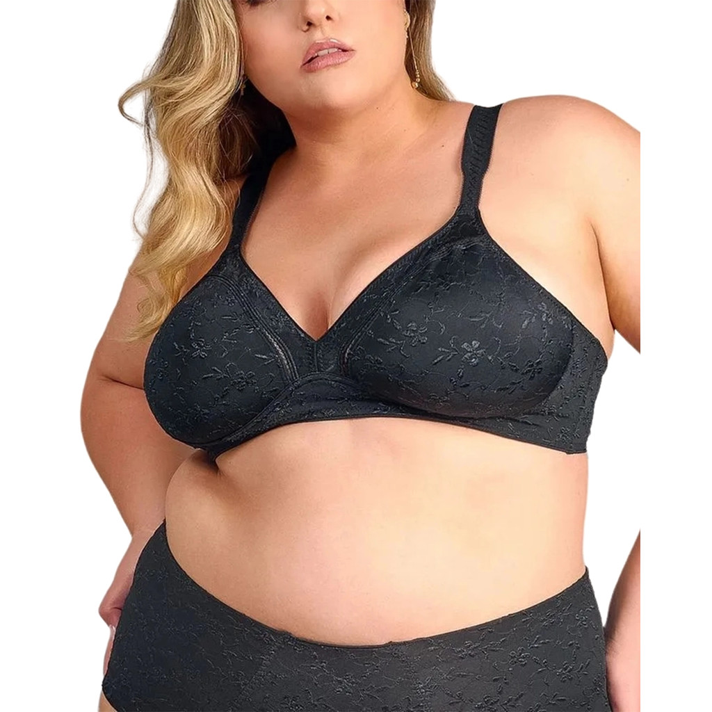 Sutiã Cobertura Total Sem Bojo Sem Aro Plus Size Alta Sustentação Merlot Duloren