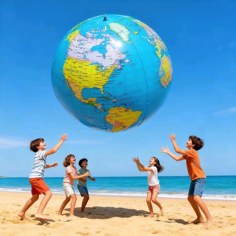 Globo inflável inflável bola de praia inflável mapa do mundo bola PVC ensino exibição geografia aprendizagem iluminação