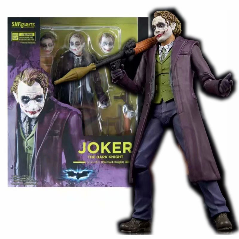 SHF Night Knight DC Modelo Batman Batman Batman Modelo Joker Móvel Conjunto