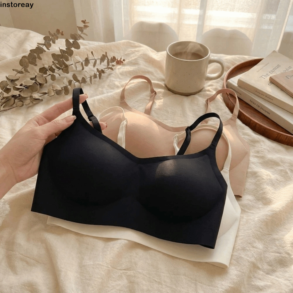 Sutiãs Sem Fio INSTOREAY , Lingerie Push-up Fina Rastros , Roupa Íntima Feminina Macia E Confortável Invisível