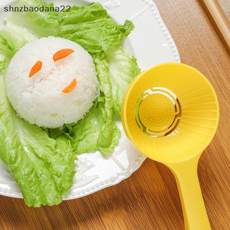 [Shnzd] 1Pc Molde De Colher De Arroz Sushi Bola Meia Redonda Não-sti Grande DIY Utensílios De Cozinha Ferramenta De Cozi