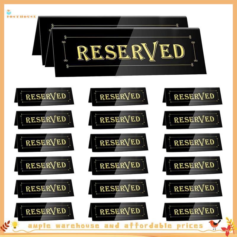 Para Casamento Restaurante , Cadeiras De Reunião , 20 Peças , Sinais De Barraca De Mesa Reservados Em Acrílico , Assento