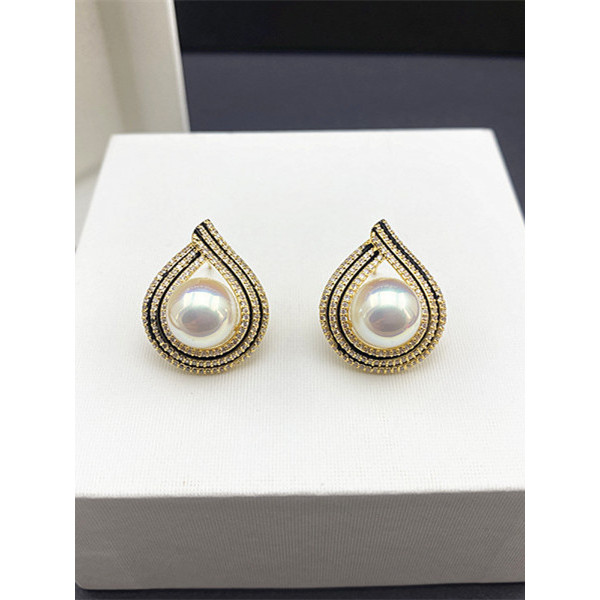 2024 novo estilo High-End brincos de diamante atmosférico feminino 925 agulha de prata Design coreano gota de água brinc