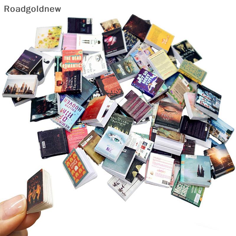 RGN 100 Pçs Miniaturas Aleatórias Casa De Bonecas Clássico Mini Flip Livros Notebook Móveis Decoração Boneca Brinquedo S