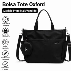 Bolsa Impermeável Grande Feminina Estilo Japonês Harajuku Ombro Único Lona Escolar Casual