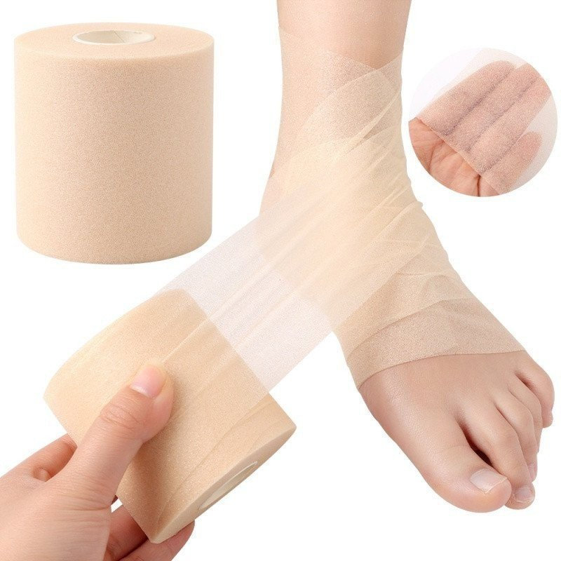 1PCS Película De Algodão De Espuma Pele Auto-Adesiva Elástica De Cotovelo Máscara De Joelho Esportiva Pré-Lavagem Para F