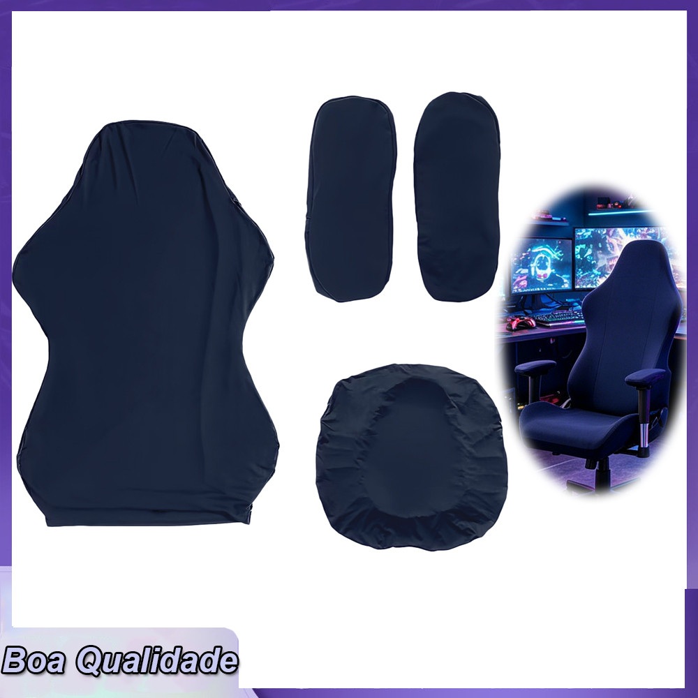 Capas para cadeira de jogos elástica macia antiderrapante para cadeira gamer com capa para apoio de braço