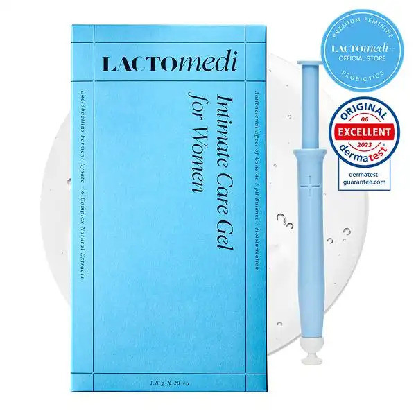 Gel de Cuidado Íntimo LACTOMEDI para Mulheres (20 unidades) – Gel Probiótico para Equilíbrio do pH, Combate ao Odor, Pro