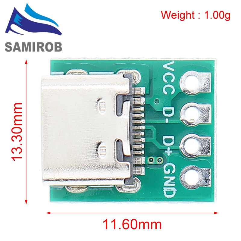5/10 Pces USB 3.1 Tipo C Conector 16 Pinos Teste PCB Placa Adaptador 16P Soquete Para Linha De Dados Fio Cabo Transferên
