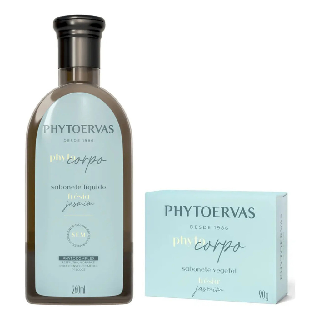 Sabonete Líquido Phytoervas 260m + Sabonete Em Barra Jasmim