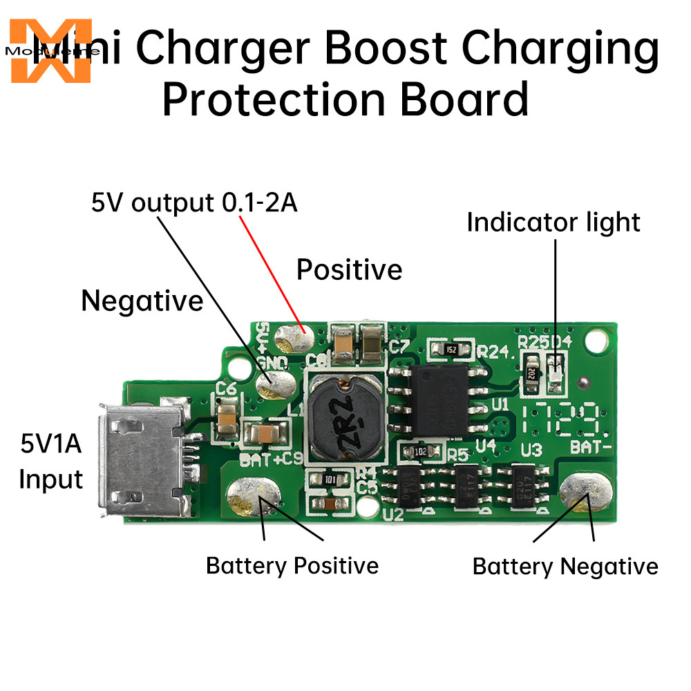 18650 Bateria De Íon-Lítio 3.7V 4.2V Placa De Proteção De Carregamento Mini Principal De Energia Móvel Impulso DIY