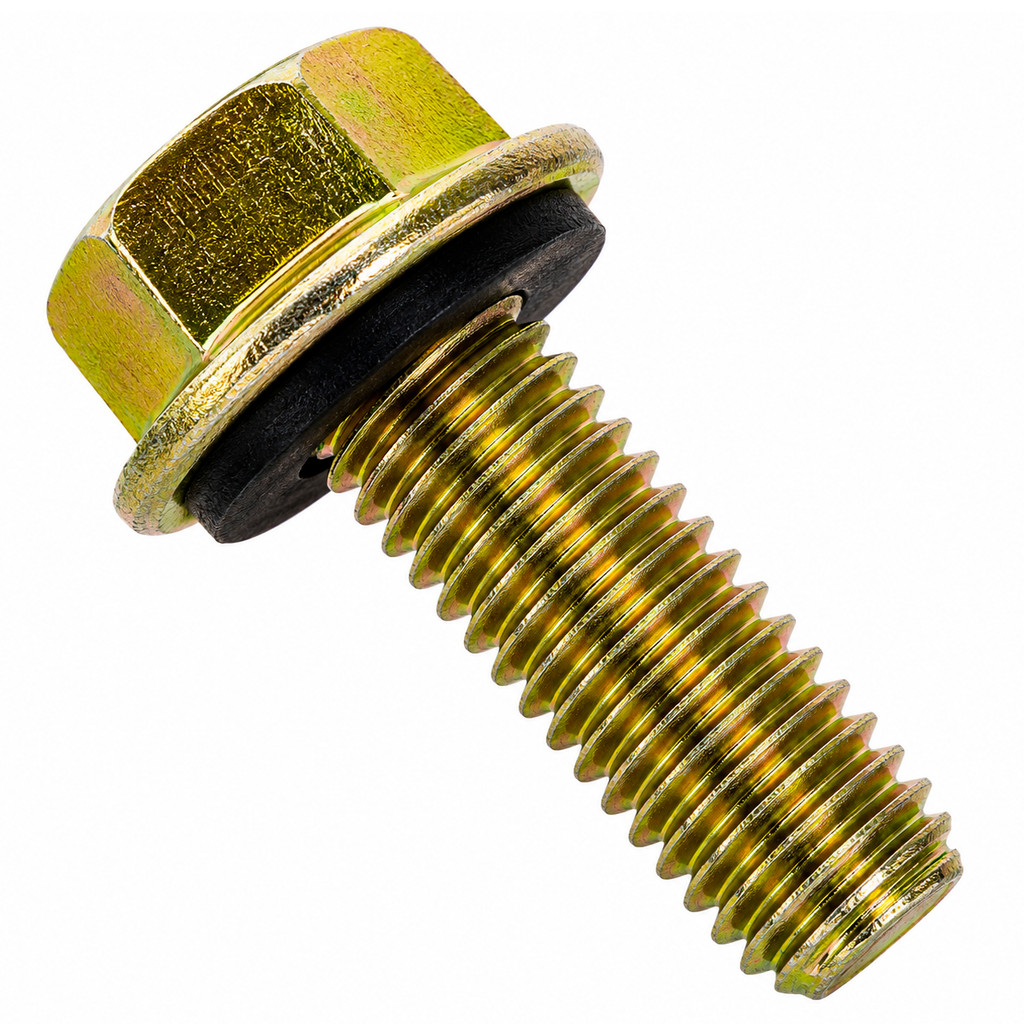 PARAFUSO SILO SEXTAVADO M8 X 35 FLANGE E ARRUELA BICRO - 50UN